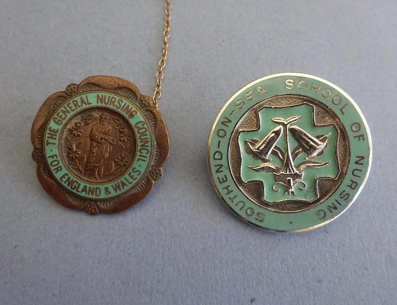 Southend on Sea/SEN ,pair of Nurses badges