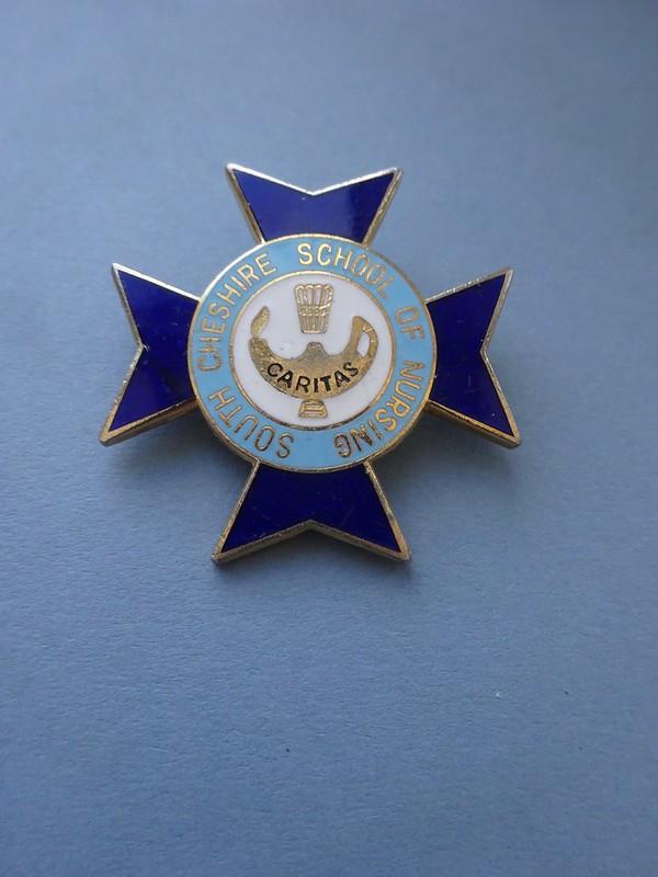 South Cheshire School of Nursing,RGN badge