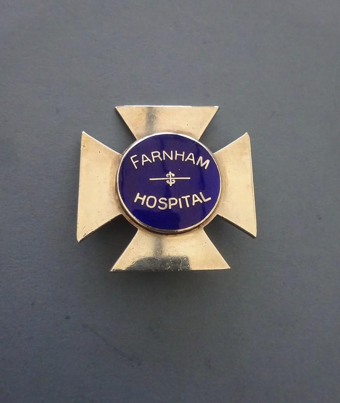 Farnham Hospital ,silver Nurses badge