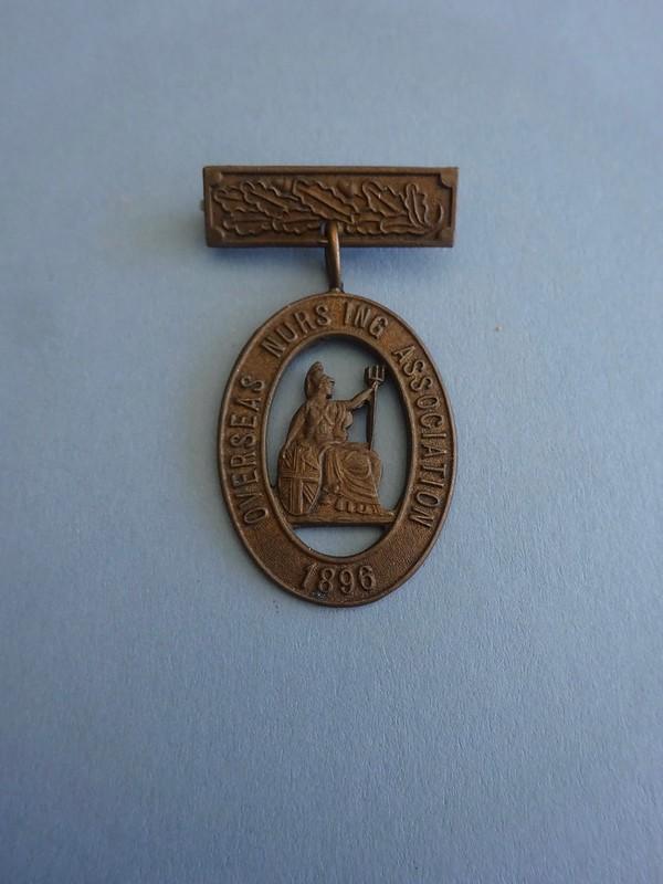 Overseas Nursing Association, small bronze nurses badge