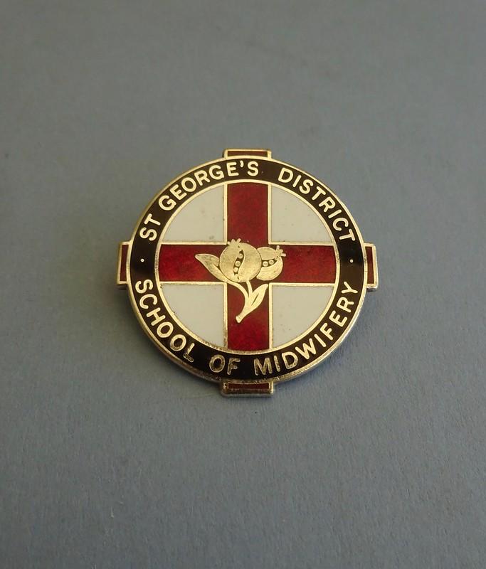 St George's District School of Midwifery,silver Midwives badge