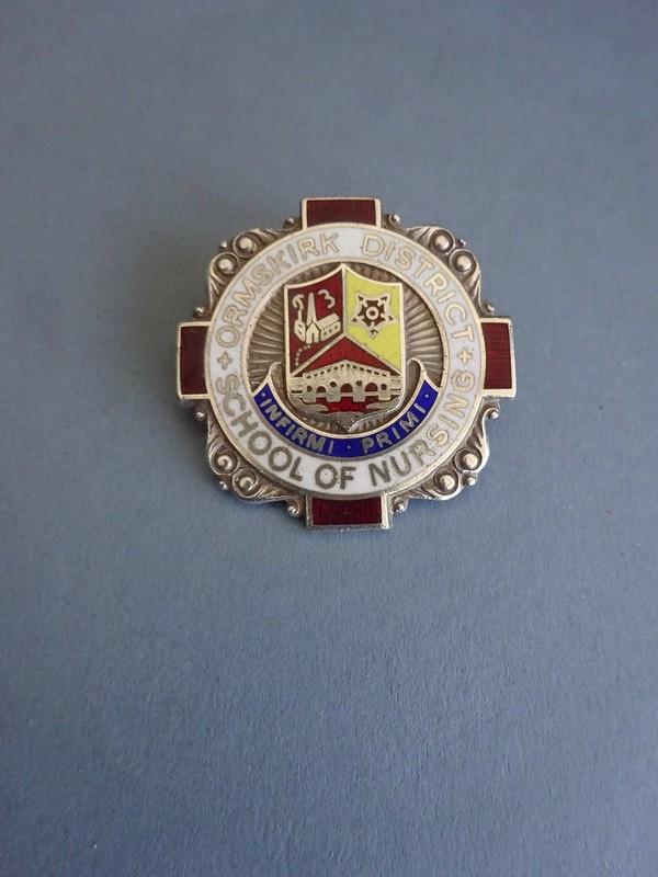 Ormskirk District School of Nursing.Silver Nurses Badge