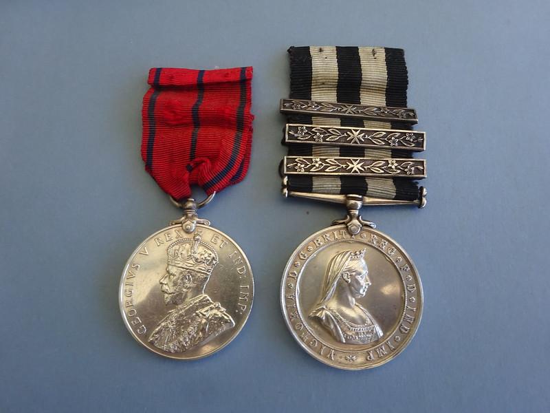 King George V Coronation Medal 1911 and Service Medal of the Order of St John pair,Hull & Barnsley Railway