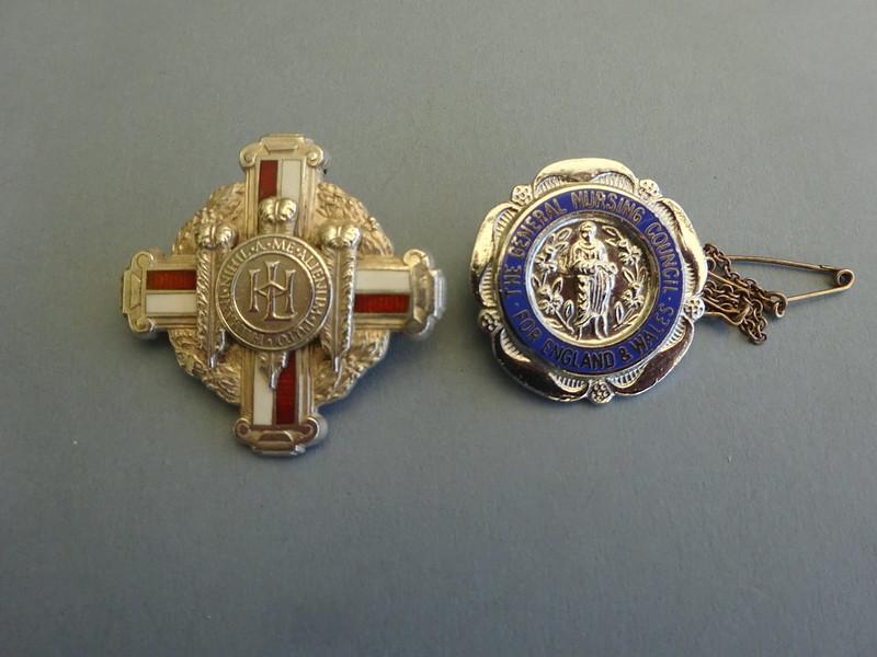 The London Hospital Whitechapel, Silver Nurses badge and GNC Pair