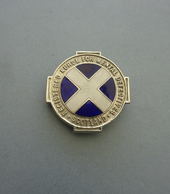 Registered Nurse For Mental Defectives Scotland,silver nurses Badge