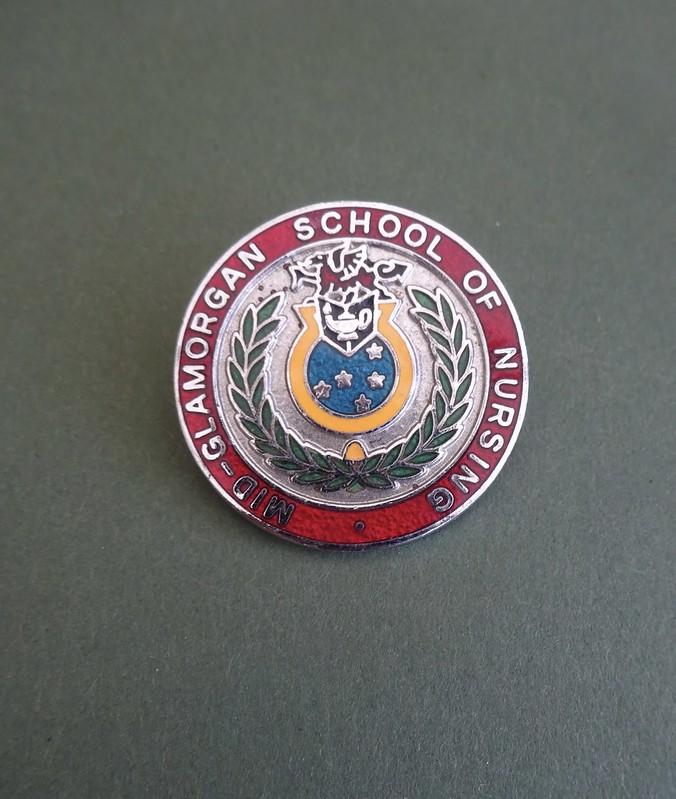 Mid Glamorgan School of Nursing,Nurses badge.
