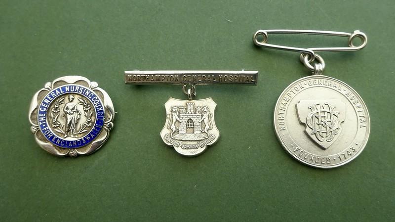 Northampton General Hospital,GNC & Long Service badge trio.