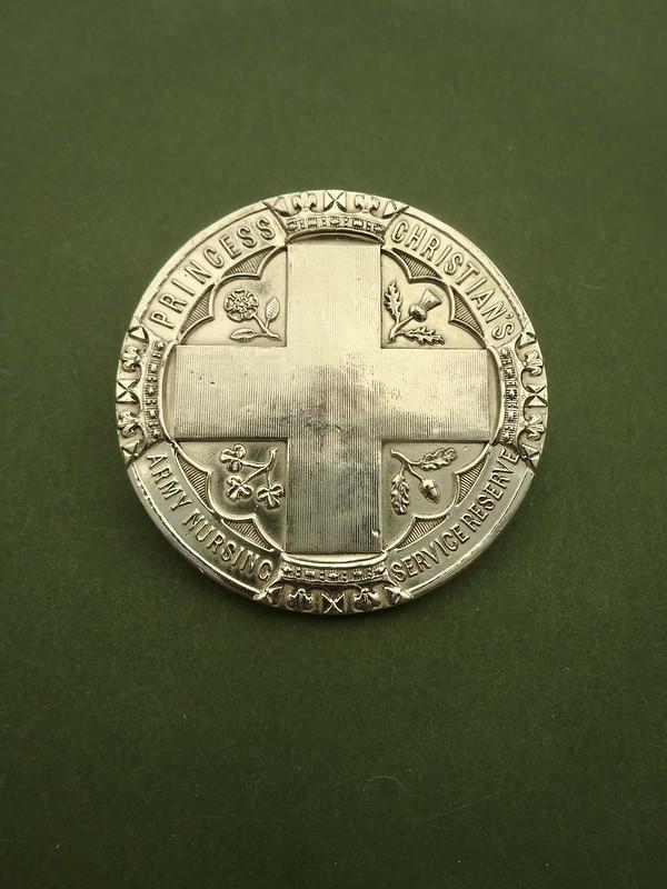 Princess Christian's Army Nursing Service Reserve,Large Silver Cape Badge
