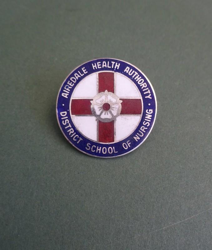 Airedale Health Authority District School of Nursing, silver nurses badge