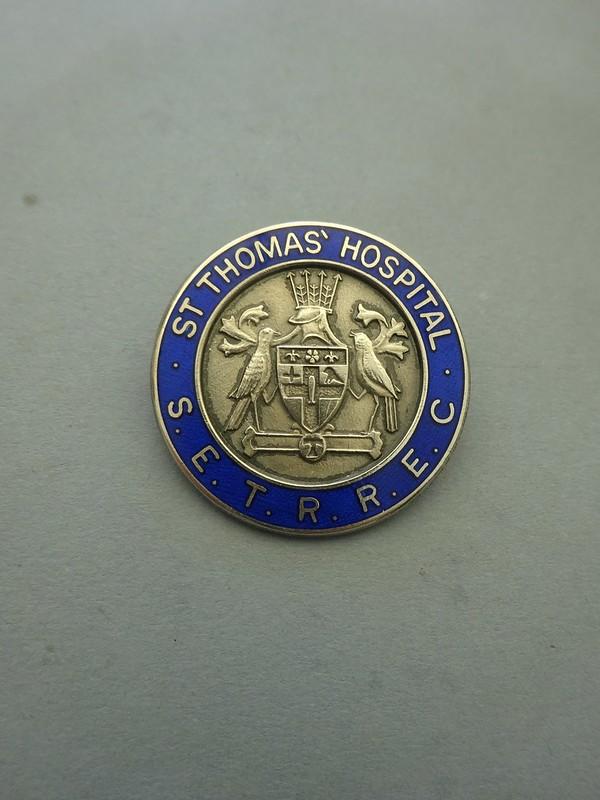 St Thomas' Hospital ,Silver Radiotherapy Badge