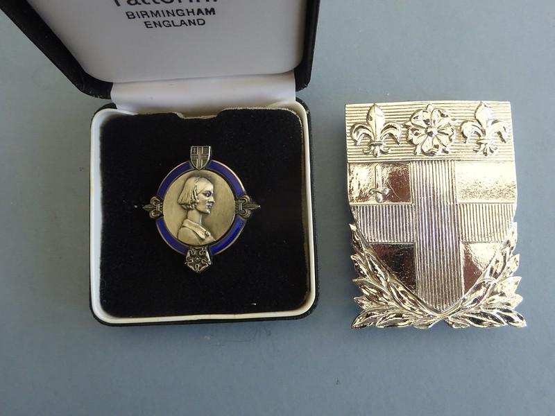 Nightingale School of Nursing,Enrolled Nurses Badge and silver buckle