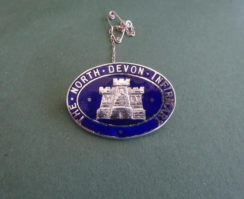 The North Devon Infirmary ,Silver Nurses Badge