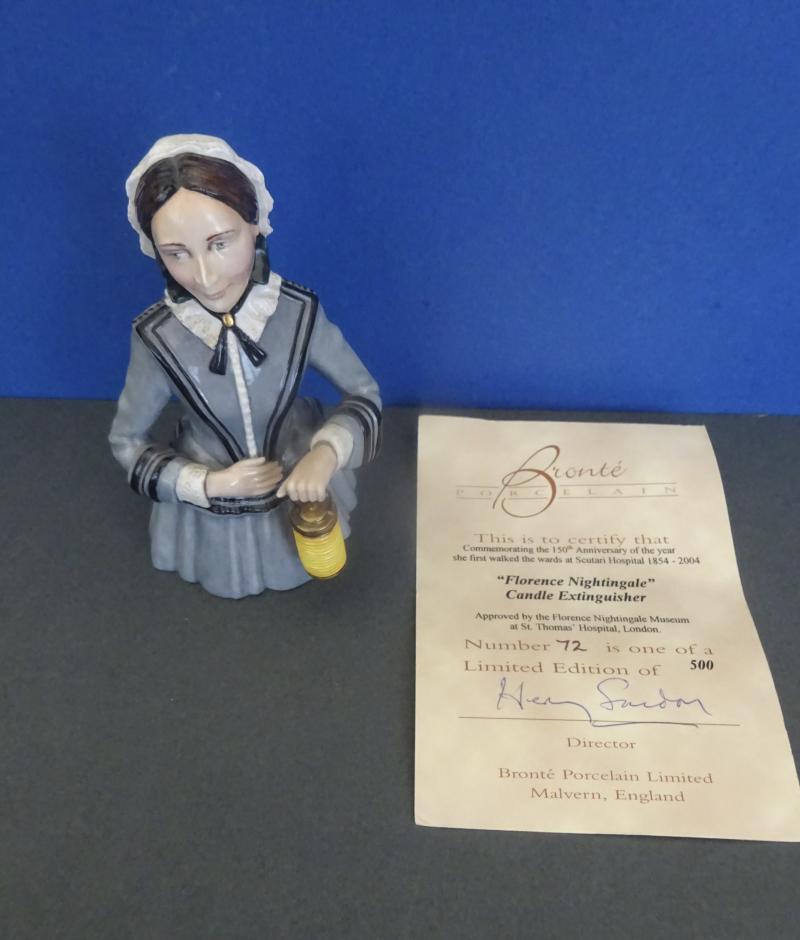 Bronte Porcelain Limited Edition Florence Nightingale Candle Extinguisher 2004