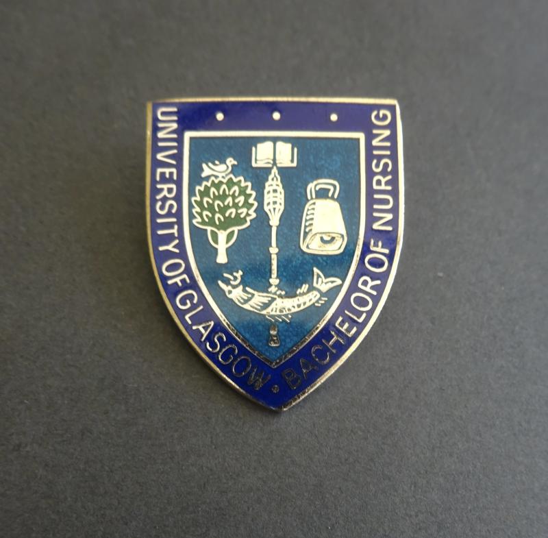 University of Glasgow,Batchelor of Nursing,silver nurses badge.