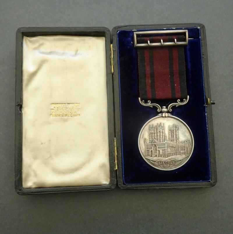 Lincoln Typhoid Epidemic 1905 Silver Medal