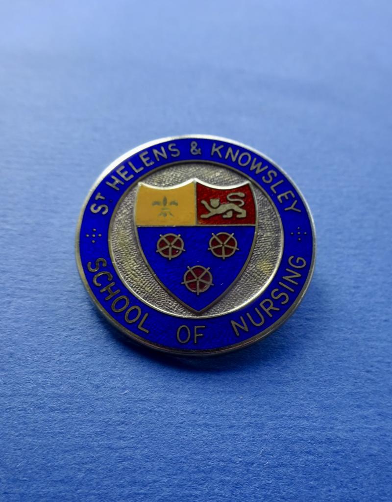 St Helens & Knowsley School of Nursing,silver Nurses Badge