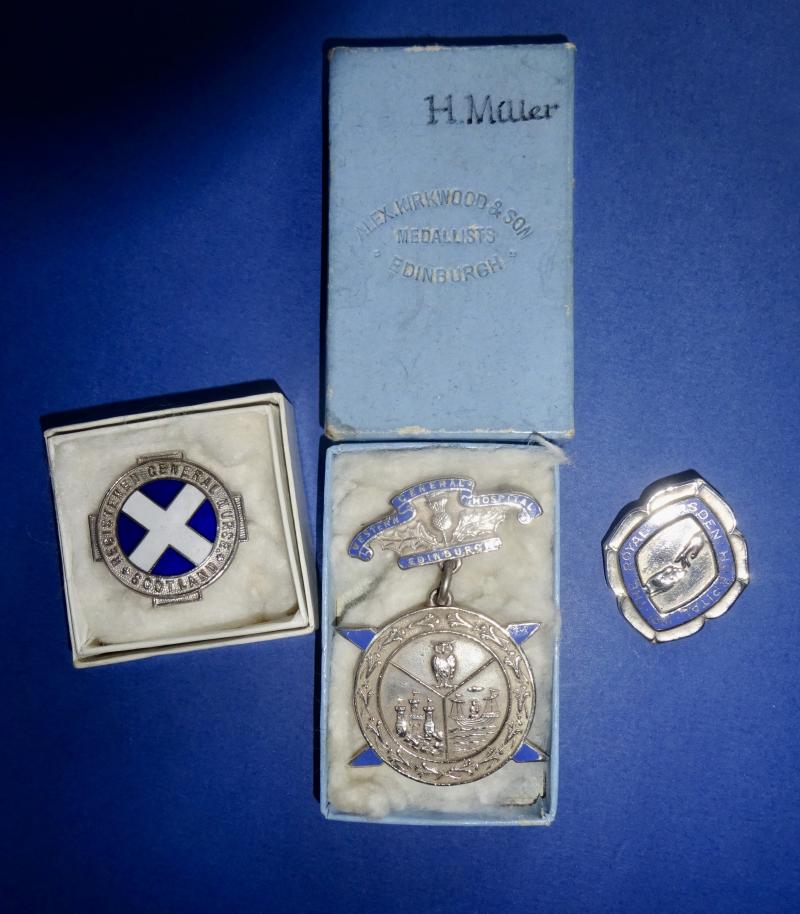 Edinburgh Western General/Scots RGN/Royal Marsden group of Nurses Badges