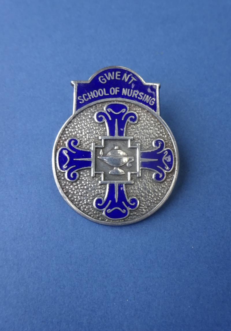 Gwent School of Nursing,silver SRN training badge