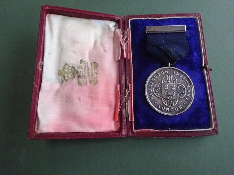 Paddington Infirmary London,Silver Nurses First Prize medal 1918