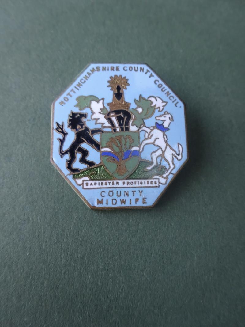 Nottinghamshire County Council,County Midwife Badge