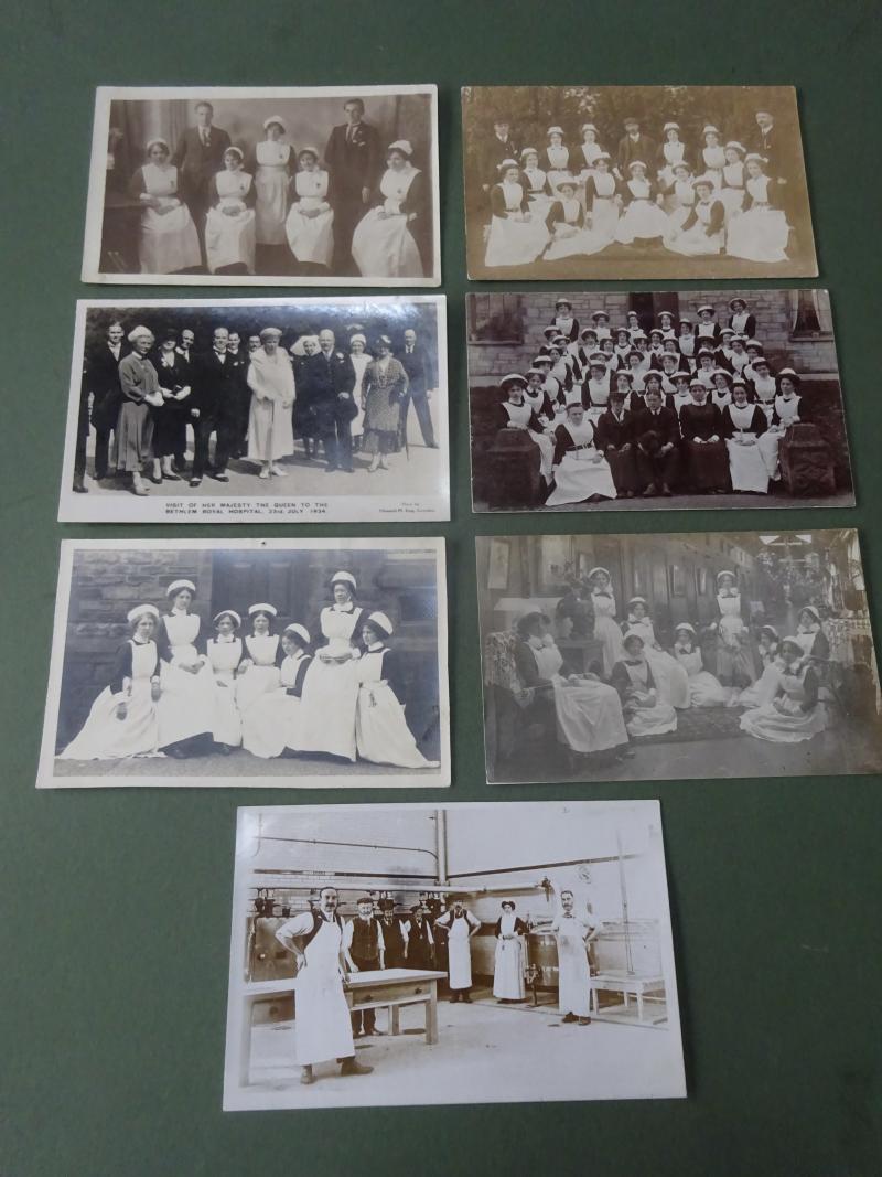Nursing Memorabilia, picture postcards,Mental Nurses set D