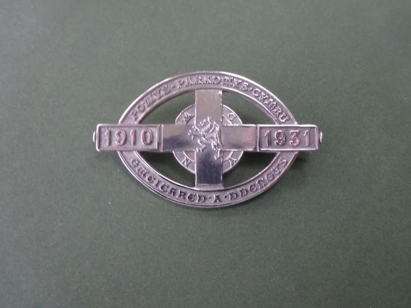 Montgomeryshire County Nursing Association,Silver Nurses Long Service badge