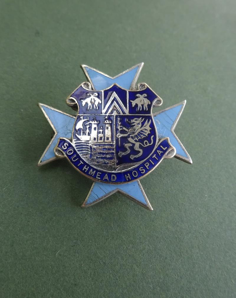 Southmead Hospital Bristol, base metal Nurses badge