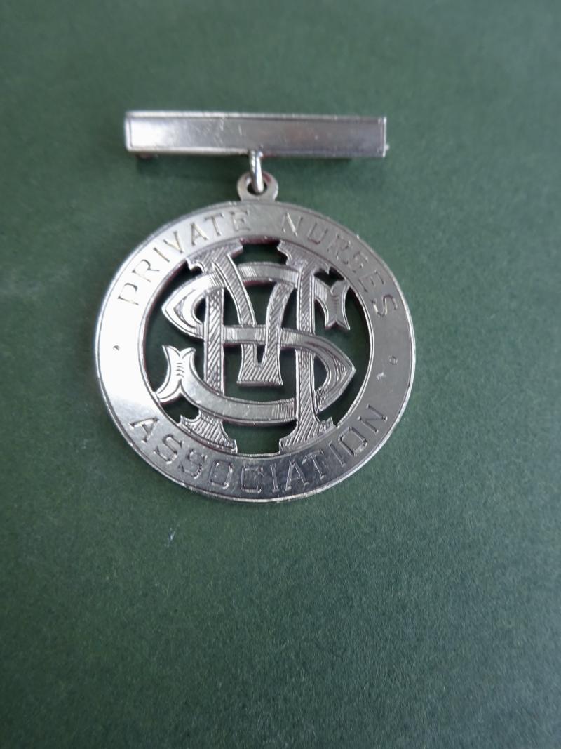 Saint Mary's Private Nursing Association,Silver Nurses Badge.