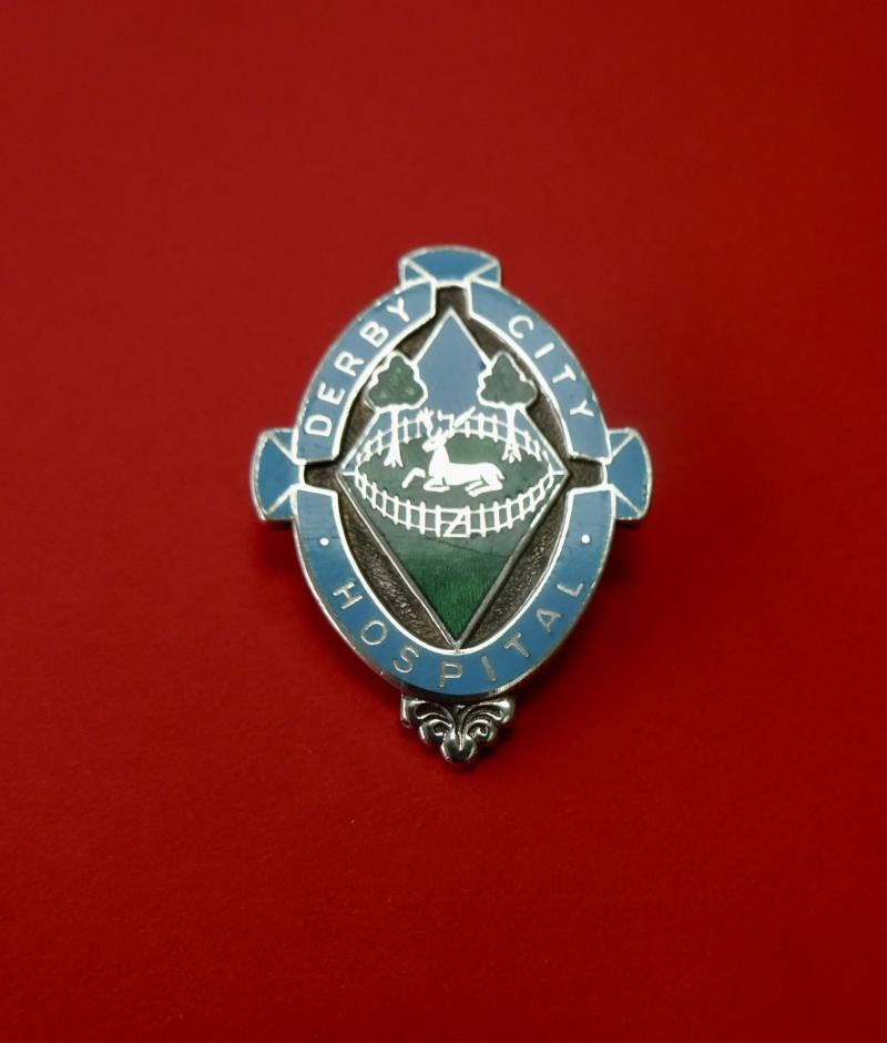 Derby City Hospital,silver Nurses Badge