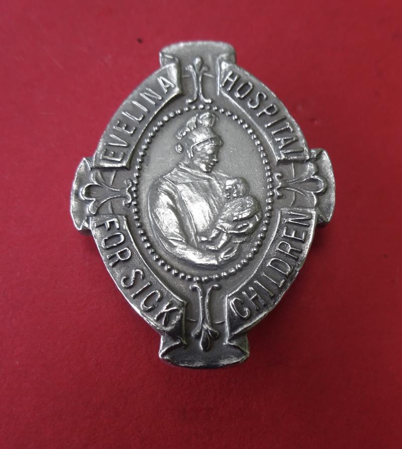 Evalina Hospital for Sick Children,London.Silver Nurses badge