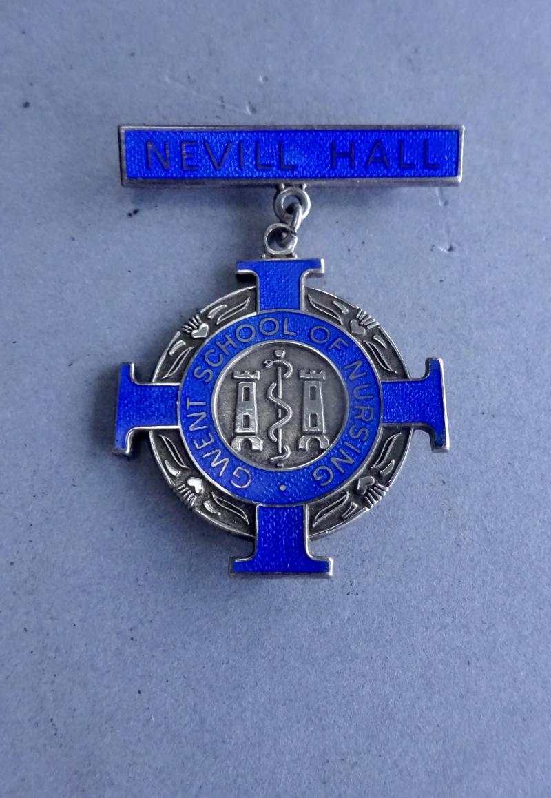 Gwent School of Nursing,Nevill Hall Silver nurses badge