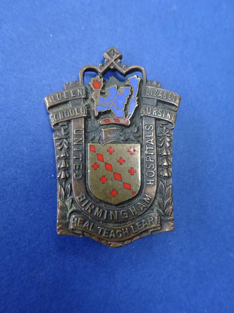 Queen Elizabeth School of Nursing United Birmingham Hospitals,Nurses Badge