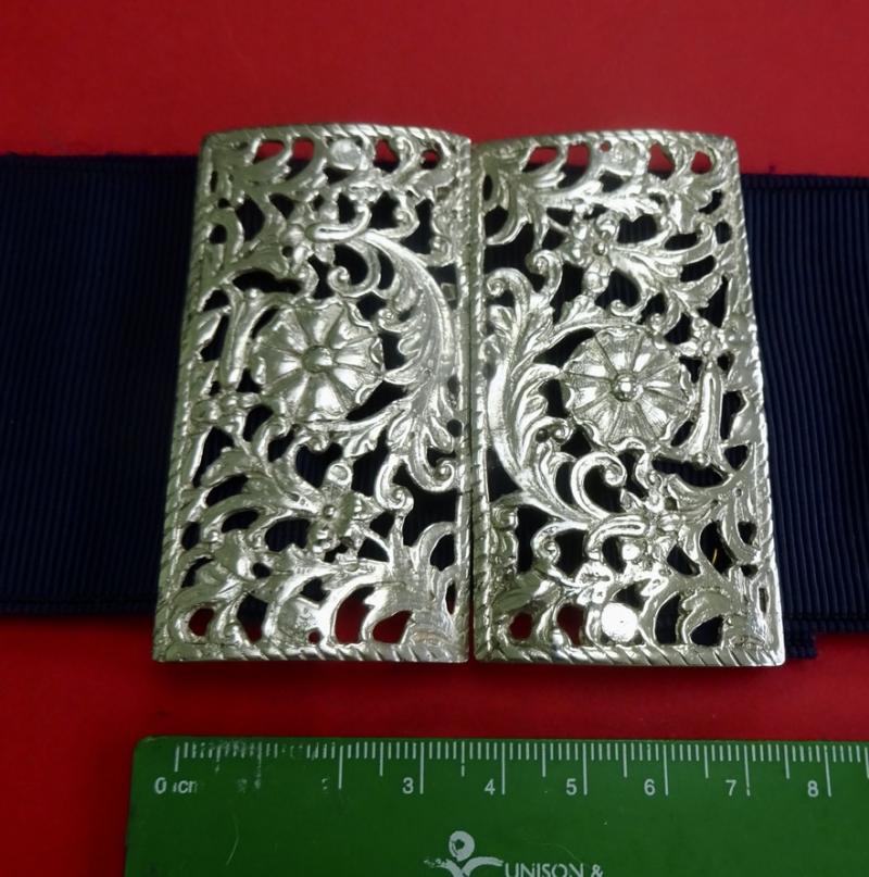 Two piece Silver Nurses Belt Buckle, Minshull & Latimer Birmingham 1897