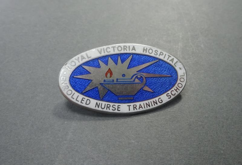 Royal Victoria Hospital Belfast,Silver Enrolled Nurse Training School Badge