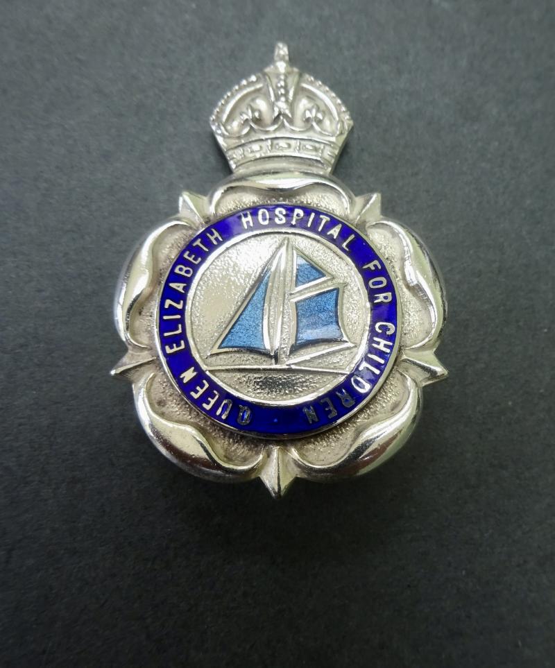 Queen Elizabeth Hospital for Children/Addenbrooke's Hospital Cambridge,pair of silver Nurses Badges