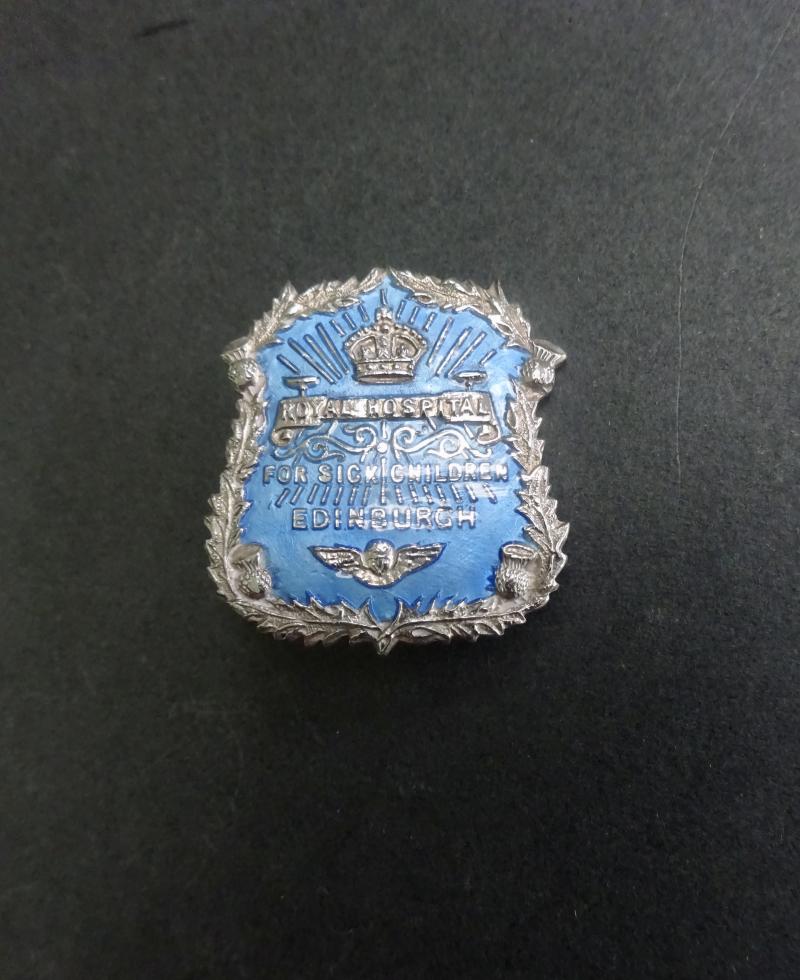 The Royal Hospital For Sick Children Edinburgh, silver Nurses Badge