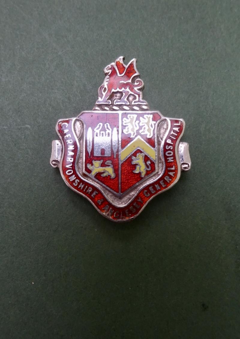Caernarvonshire & Angelsea General Hospital,Silver nurses Badge