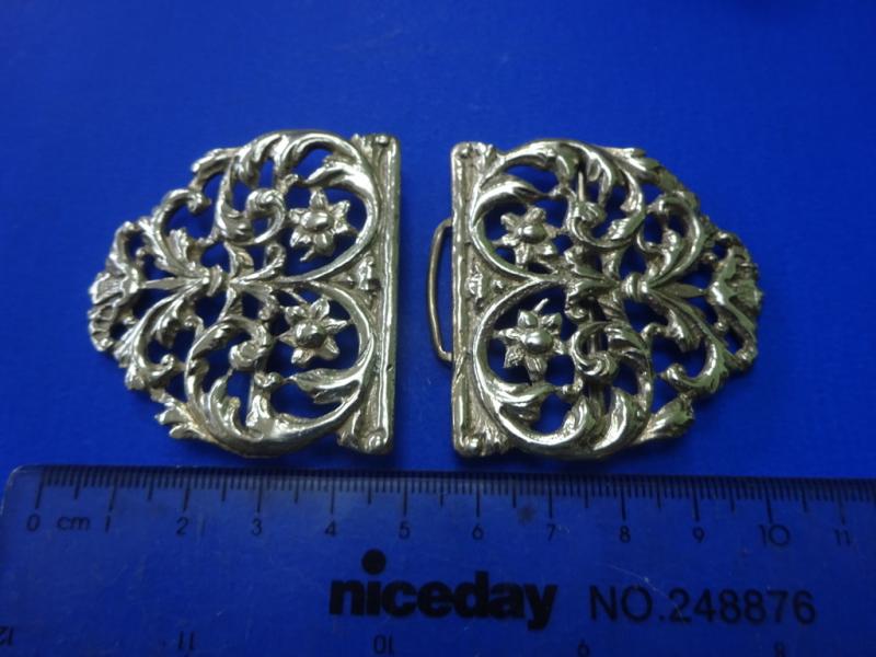 Two piece Silver Nurses Belt Buckle, Jacob Rosenthal & Co,London 1891