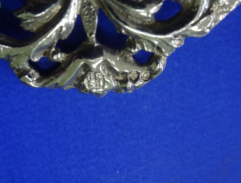 Two piece Silver Nurses Belt Buckle, Jacob Rosenthal & Co,London 1891