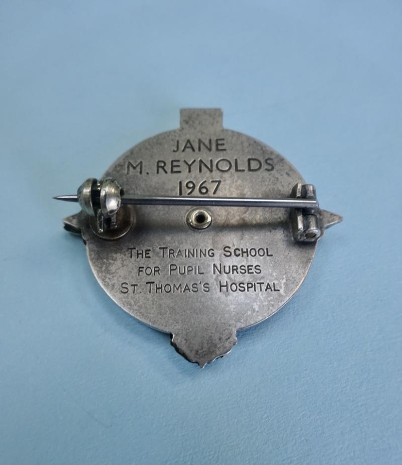 The Nightingale School St Thomas Hospital,Silver Enrolled Nurse Training Badge
