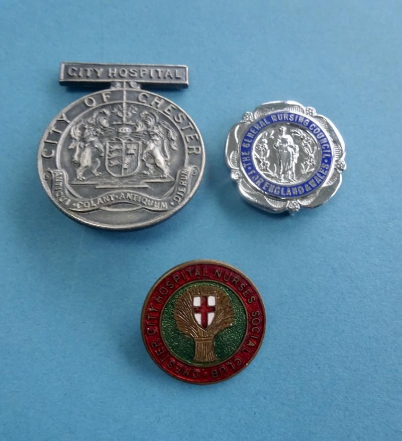 City of Chester City Hospital,Nurses badge trio