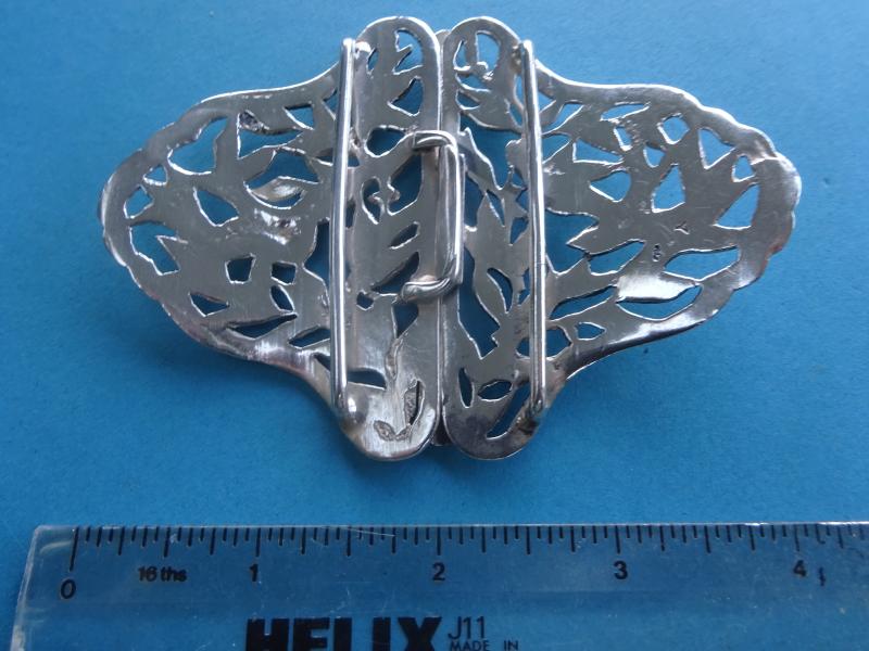 Two piece Silver Nurses Belt Buckle, Swallows,Synyer & Beddoes Birmingham 1899
