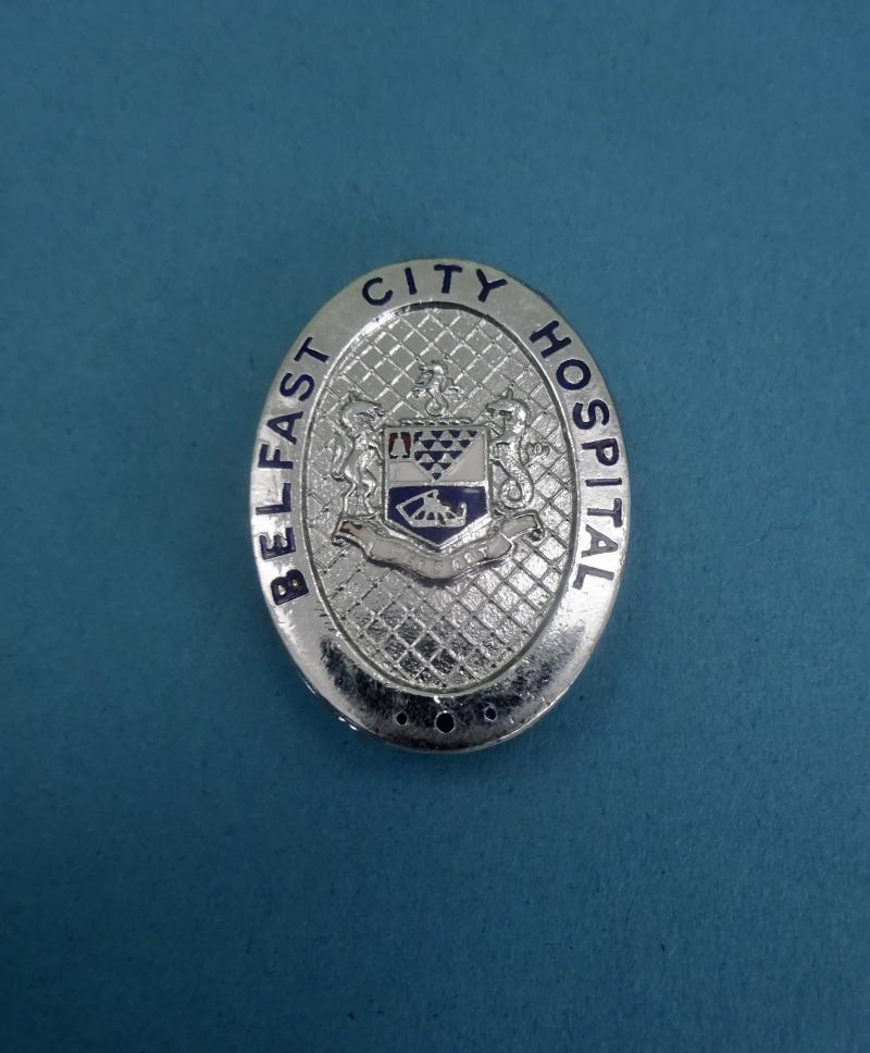 Belfast City Hospital,White Metal Nurses Badge