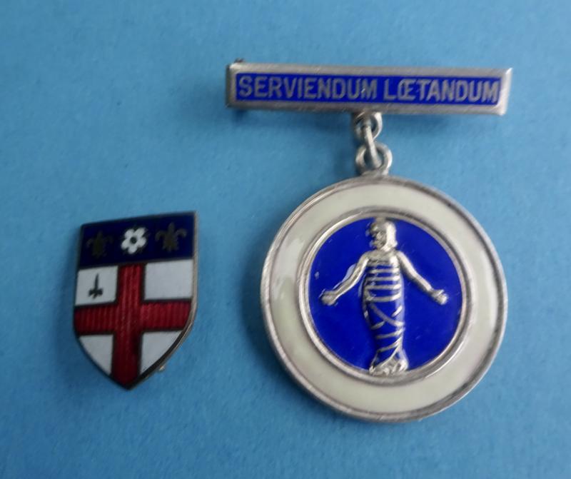 All Saints Nursery College Harrogate,Nursery Nurse nurse badge to a later Nightingale trained nurse