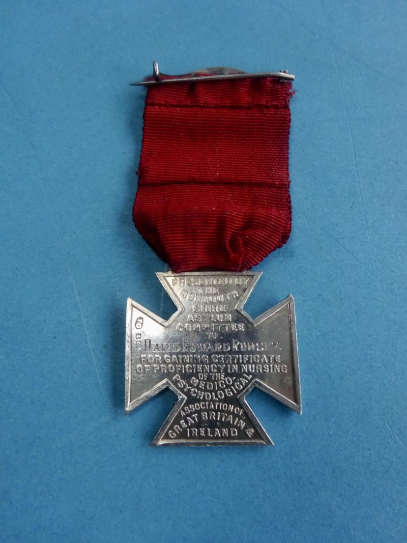 Monmouthshire Asylum Committee/Medico Psychological Association silver medal