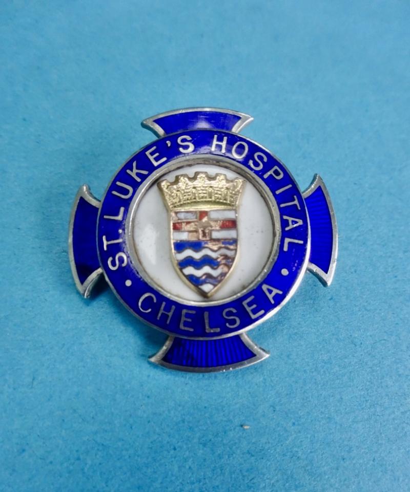 London County Council, St Luke's Hospital Chelsea, with GNC badge pair