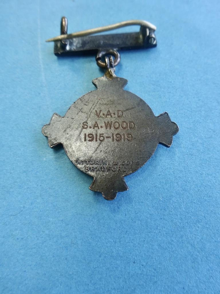 First World War Holmfirth Auxiliary Hospital, VAD Nurses Badge