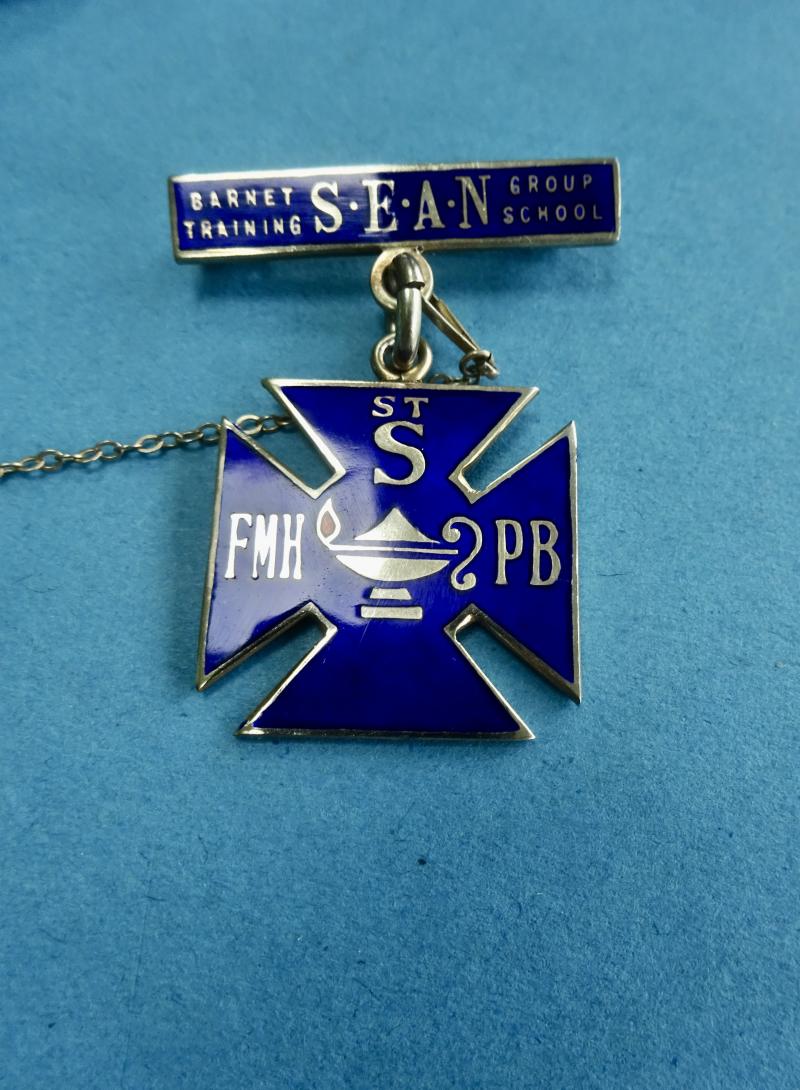 Barnet Group SEAN Training School,Silver gilt nurses badge