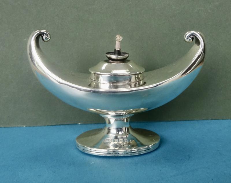 Hallmarked Silver Lamp of Learning