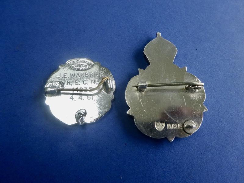 Queen Elizabeth Hospital for Children/GNC pair of badges